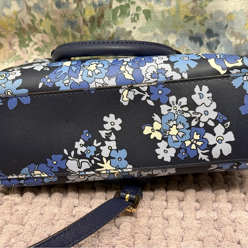 Michael Kors Blue Floral Crossbody Bag - Picture 7 of 7